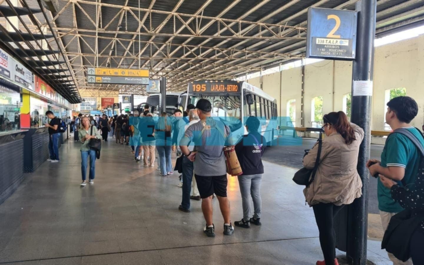 Continúan las quejas en la terminal de La Plata, entre el registro de la SUBE y las frecuencias de micros