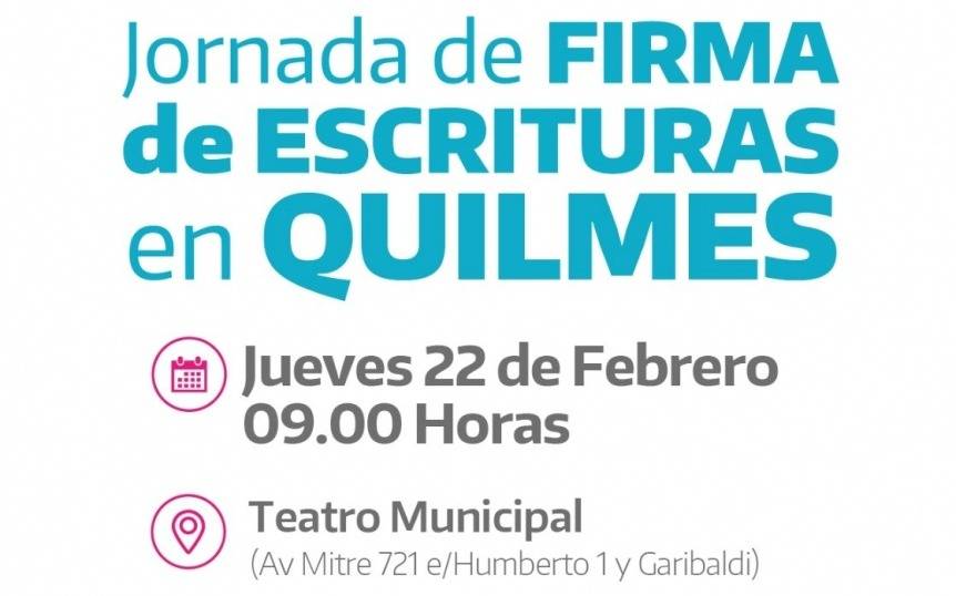Más de 650 familias firmarán la escritura de su casa en Quilmes
