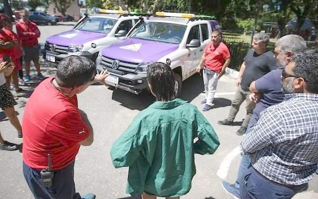 Tres nuevas camionetas al área de Defensa Civil de Quilmes