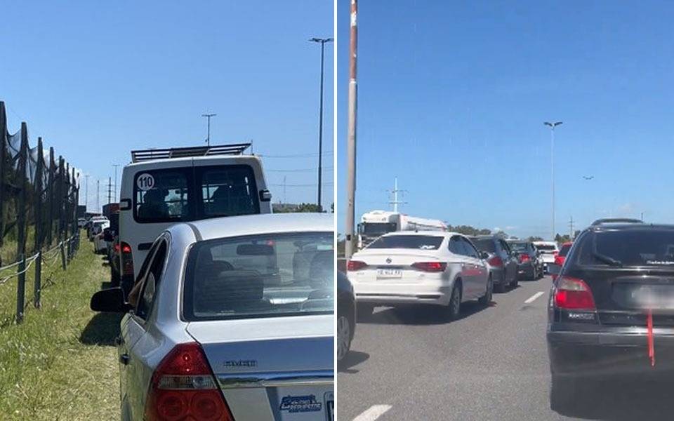 Un piquete complicó el tránsito en la autopista La Plata - Buenos Aires