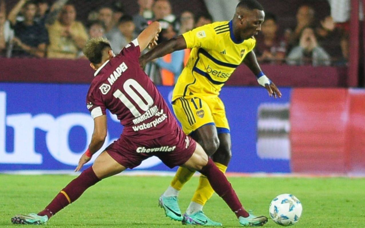 Con goles de Bou y Lotti, Lanús se impuso 2 a 1 ante Boca 