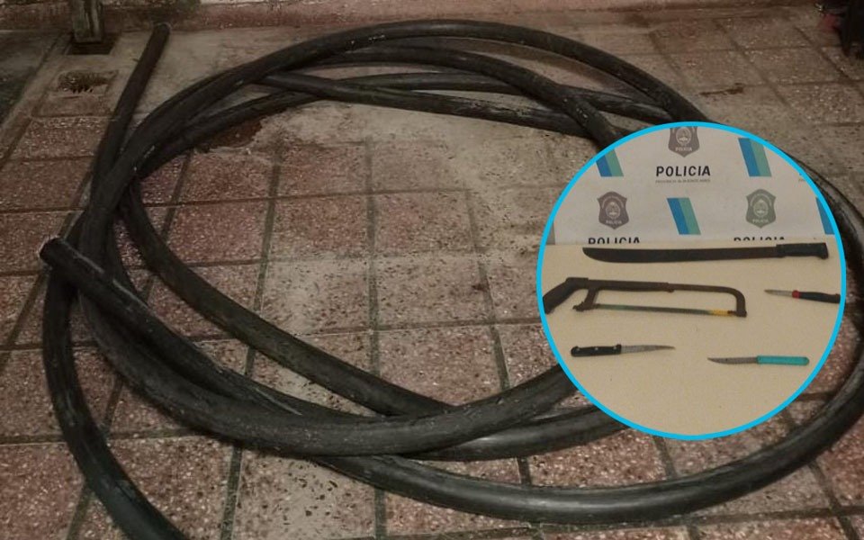 La Plata: lo detuvieron luego de sustraer veinte metros de cables subterráneos  