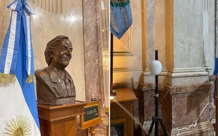 Polémica en el Senado por el retiro del busto de Néstor Kirchner