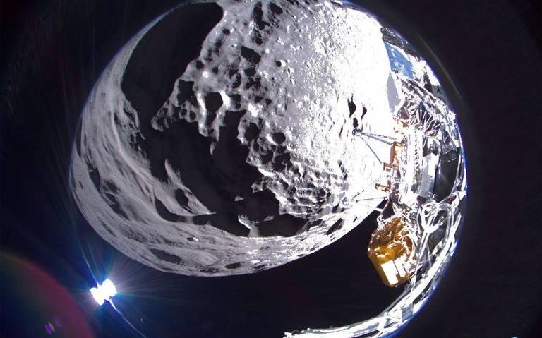 La sonda lunar Odysseus envió fotos del punto más austral de la Luna