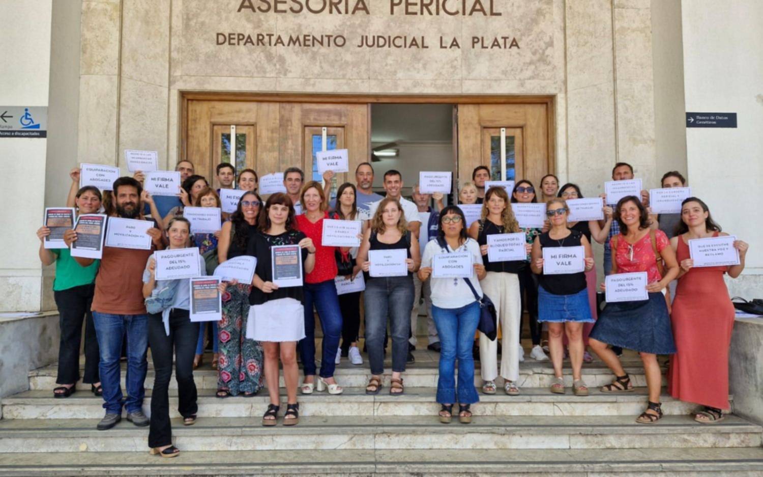 Protesta de técnicos y peritos del Poder Judicial