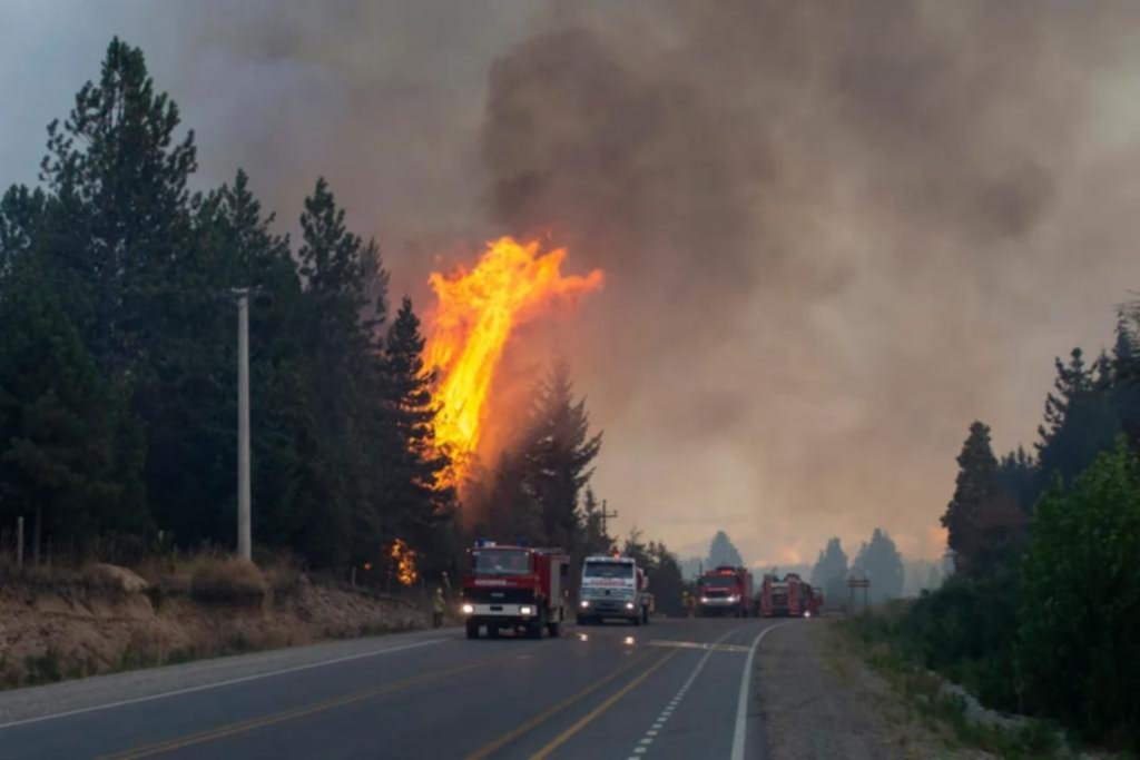 Fuego en El Bolsón: hay 1.600 hectáreas afectadas y zonas evacuadas