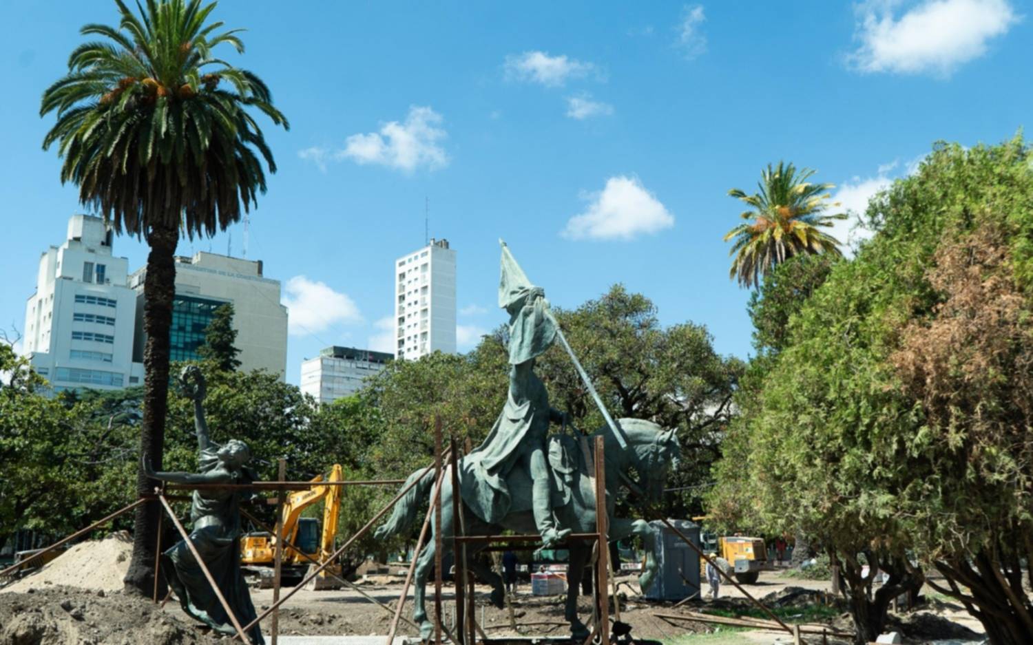 Las obras en la Plaza San Martín ya superan el 75% de ejecución