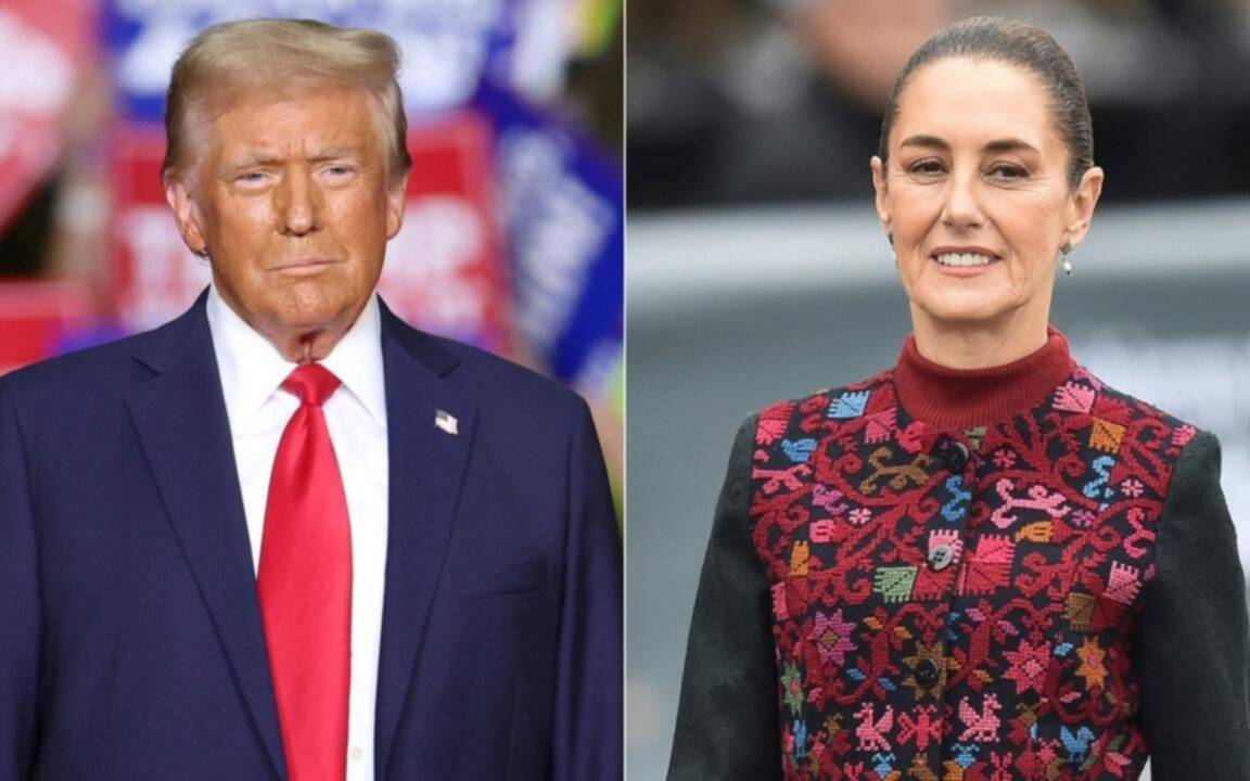 Trump acordó con Sheinbaum pausar los aranceles a México por un mes