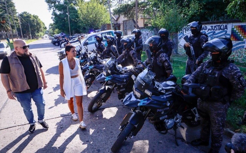 Operativo de seguridad en Quilmes