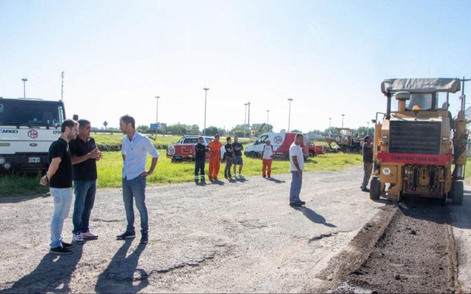 Comienzan las reparaciones en la colectora de la ruta nacional 7 en Junín