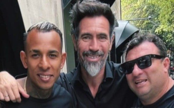 Domínguez y Villa, tras el partido de Estudiantes vs Independiente Rivadavia