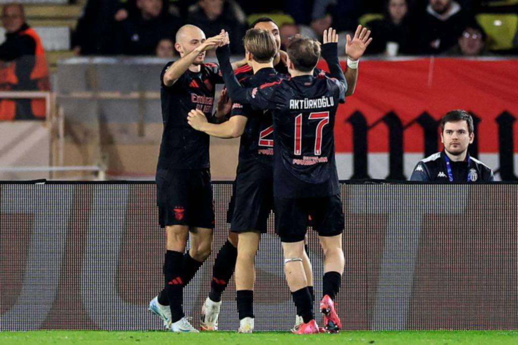 Benfica sacó un triunfo importante ante Mónaco