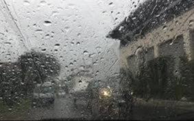Lunes lluvioso en Quilmes 