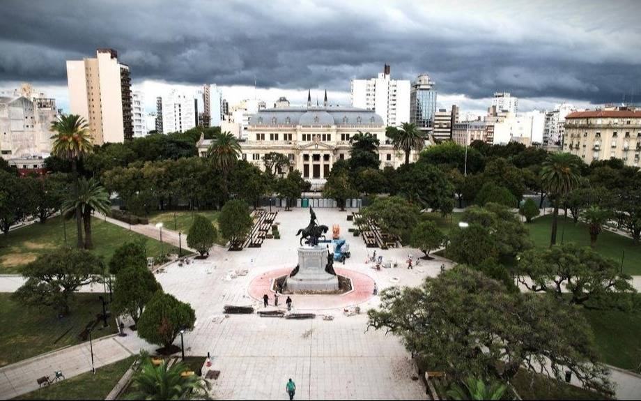 Por cuestiones climáticas, la Municipalidad pospone la fecha de inauguración de la Plaza San Martín