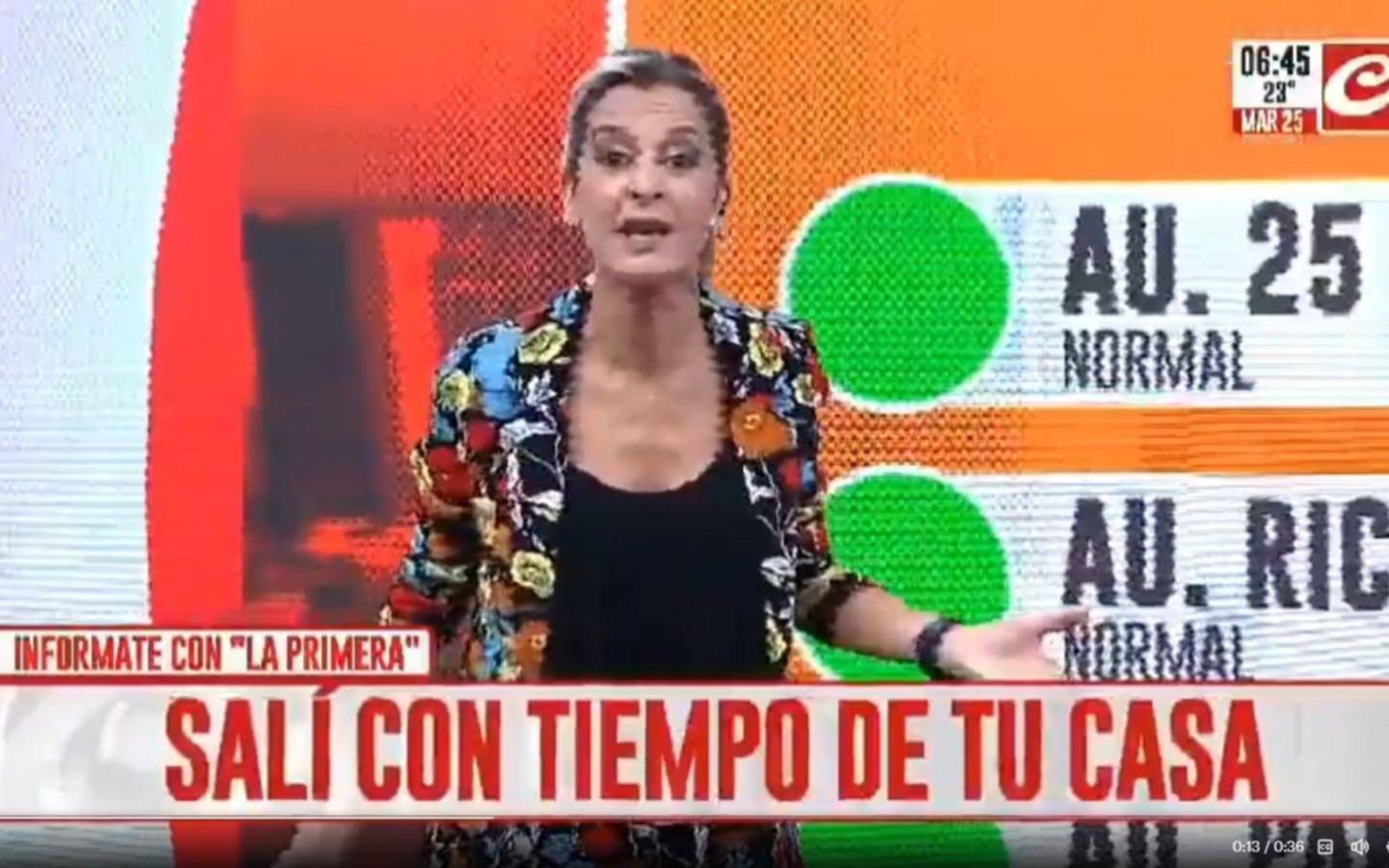 VIDEO.- "¡No se puede laburar así!": conductora de Crónica se enojó por un error en vivo y abandonó el estudio