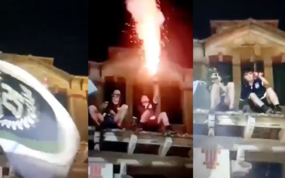 VIDEO.- El peor UPD: festejaba con un mortero, le explotó en la mano y tuvieron que amputársela