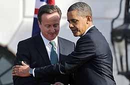 Malvinas: Cameron asegura
que Obama apoya a Londres