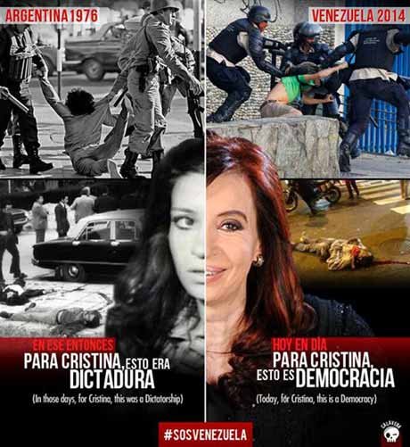 Venezolanos opositores publican 
polémicos afiches en Twitter