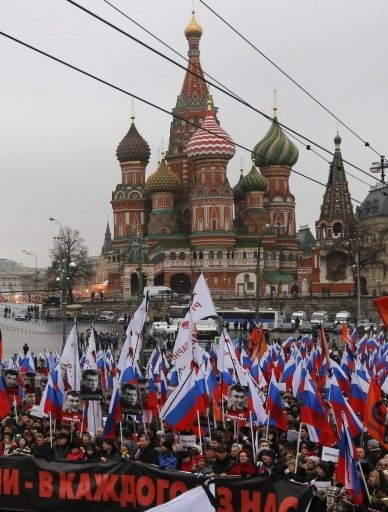 Masiva marcha en Rusia por el dirigente opositor asesinado
