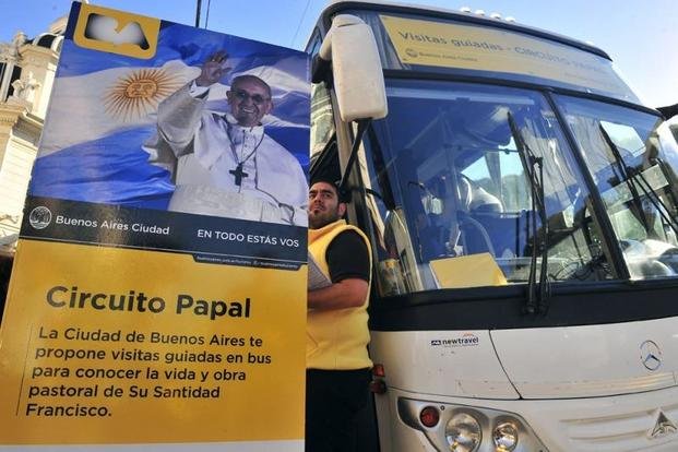 Recorrido en bus gratuito por el “Circuito Papal” en la ciudad de Buenos Aires