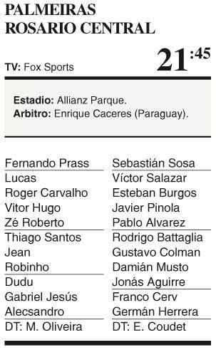 Central expone su fútbol en Brasil, frente a Palmeiras