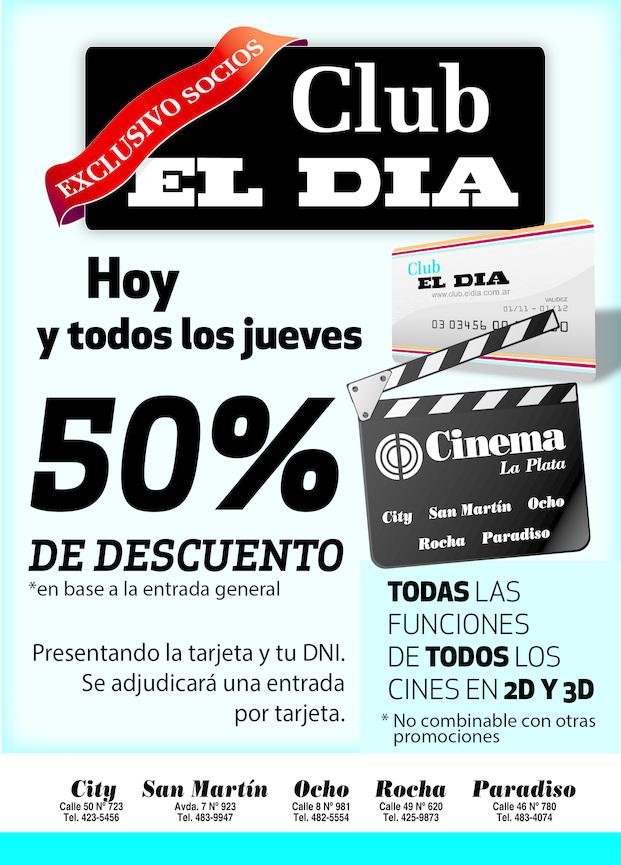 Descuentos para los cines con EL DIA