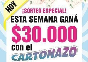 Controlá tu Cartonazo, $30 mil buscan dueño