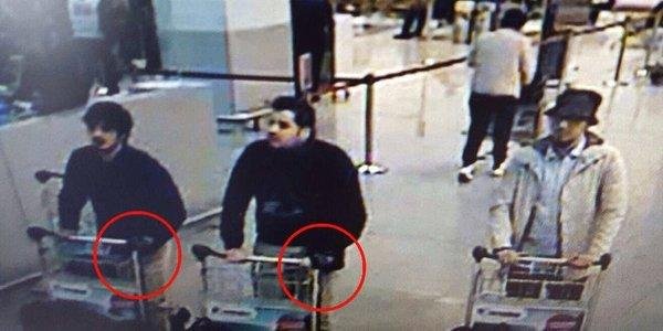 Difunden imagen de los presuntos terroristas que atacaron en el aeropuerto