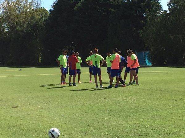 Troglio dirigió su primera práctica en Tigre