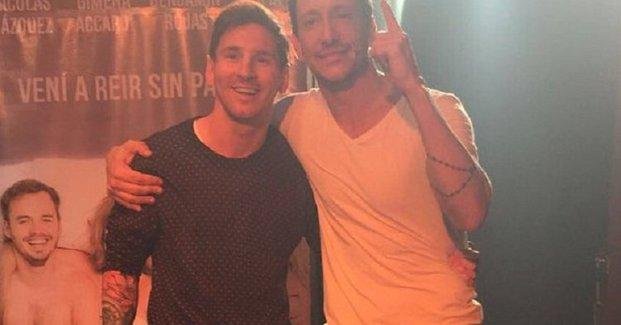 Messi fue al teatro a ver a Nico Vázquez