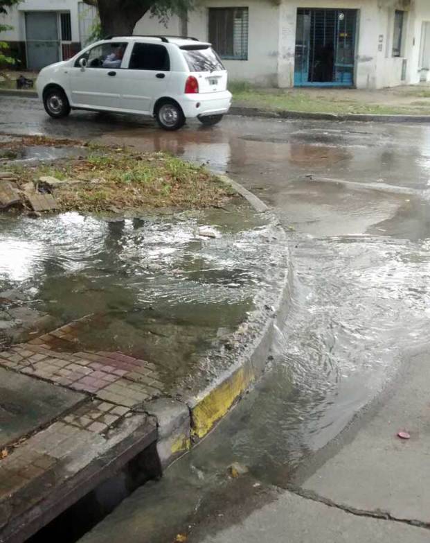 Abundante desborde cloacal
en 116 y 40