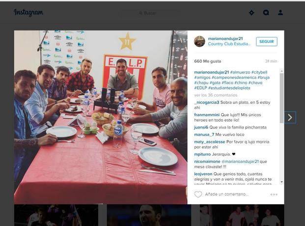 Almuerzo de los campeones de América