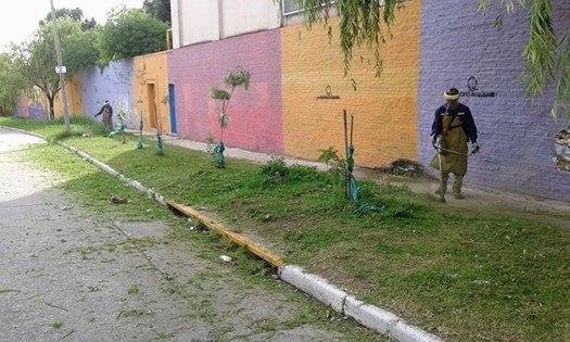 Operativo integral de bacheo y recuperación del espacio público en Bernal