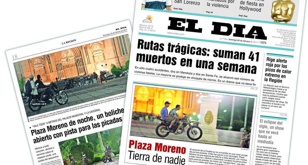 Un peligroso cóctel de picadas en moto, alcohol y boliche a cielo abierto