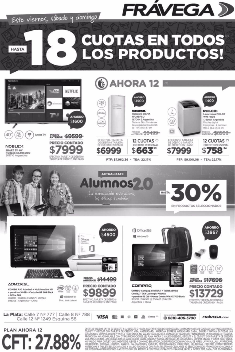 Frávega te espera con hasta 18 cuotas