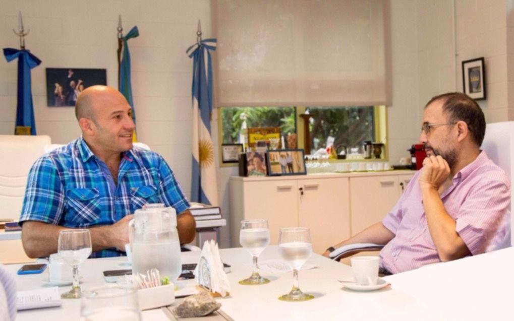 Molina recibió al rector de la Universidad Nacional de Quilmes