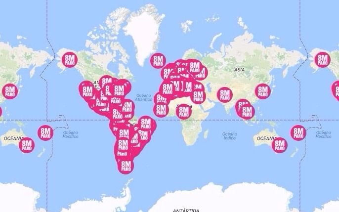 El Paro Internacional de Mujeres se activa en redes sociales