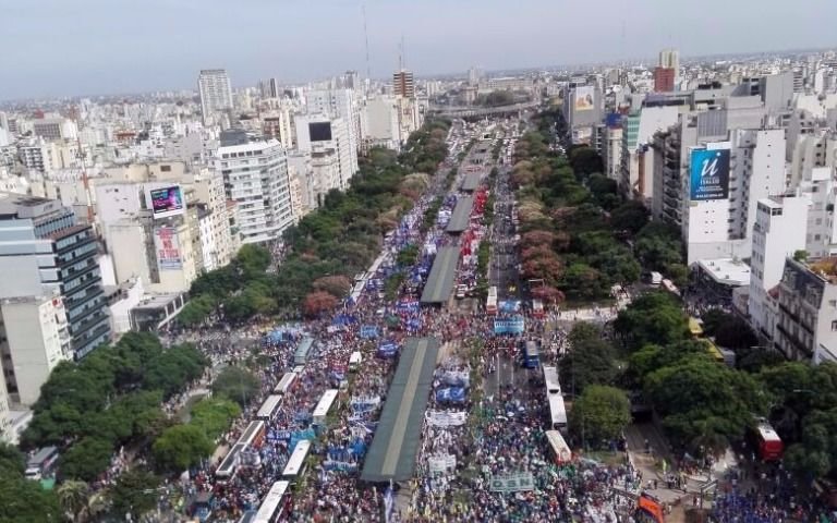 Cristina dijo que la marcha de la CGT fue “impresionante”