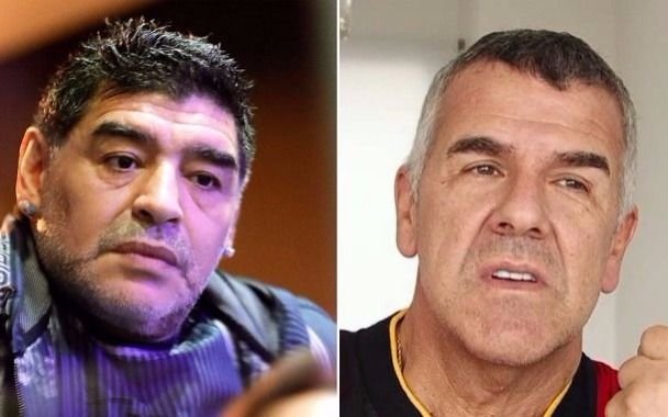 Diego Maradona salió a pegarle a Dady Brieva