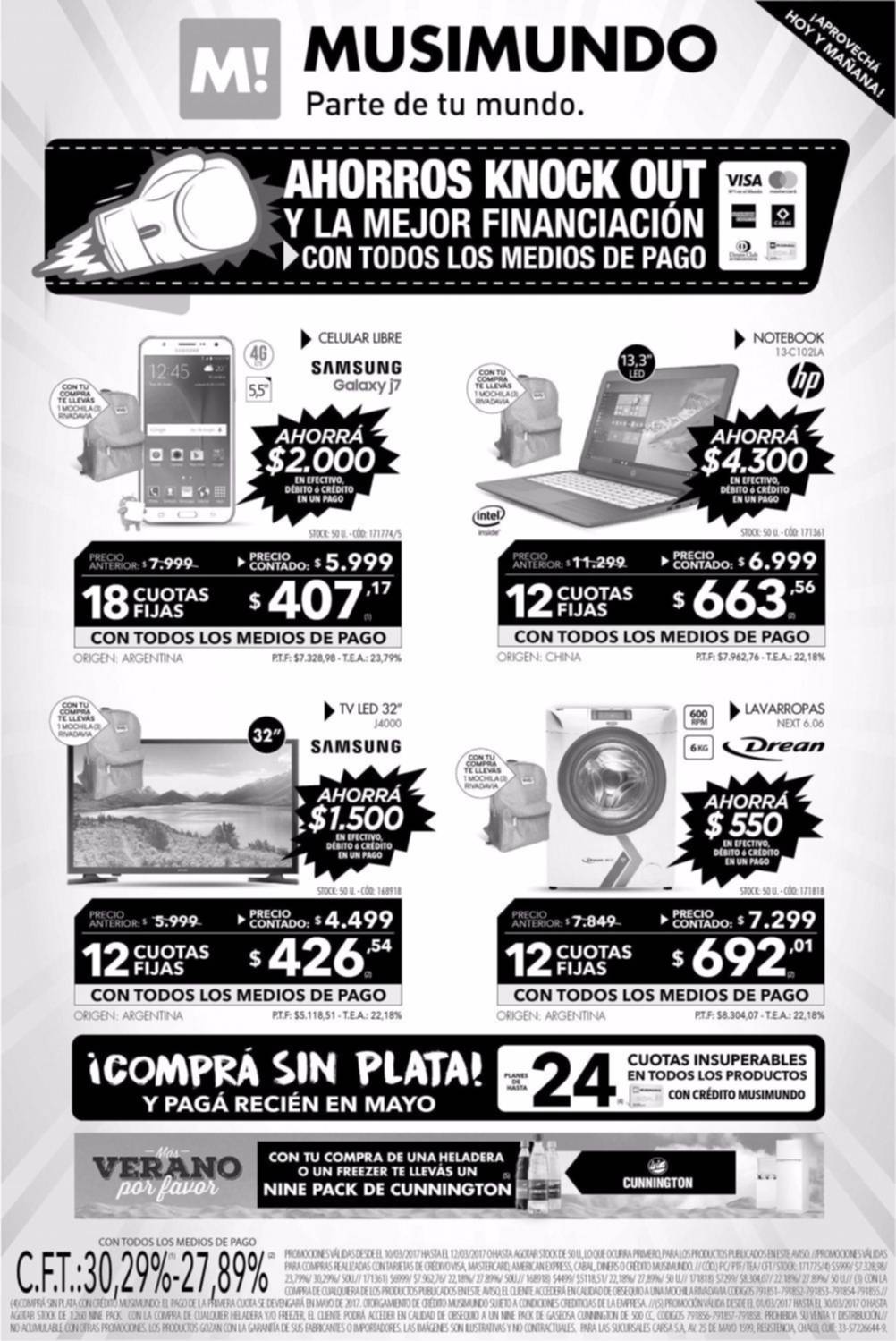 En Musimundo, siguen los "ahorros Knock out" y los insuperables créditos