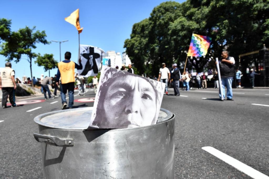 Otro piquete en la 9 de Julio
