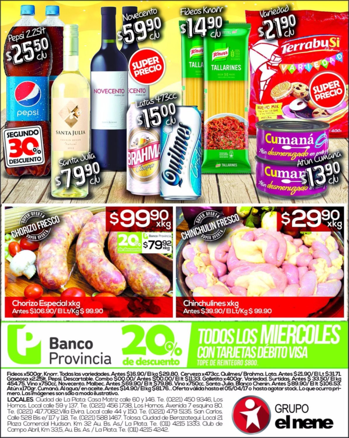 Grupo El Nene: esta semana los mejores precios en bebidas y carnicería