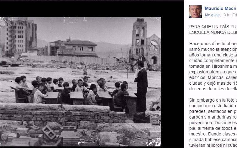 Macri utilizó las redes sociales para enviar un mensaje a los docentes