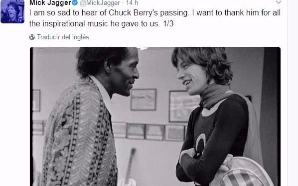 Pesar en el mundo del rock por la partida de Chuck Berry
