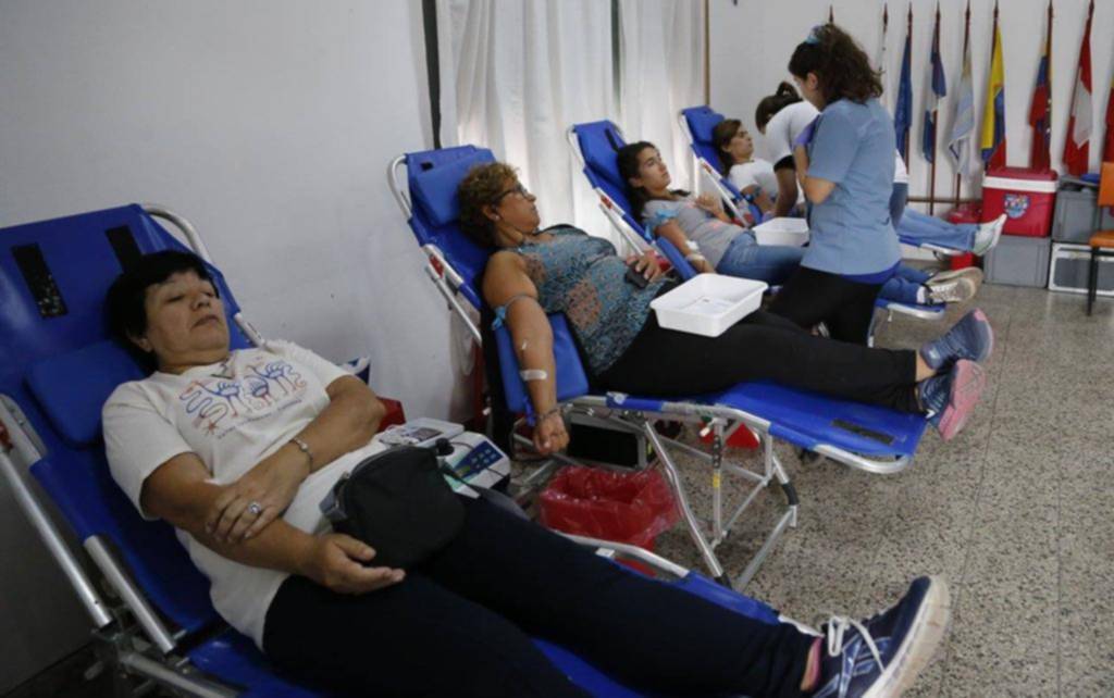 Una campaña para donar vida en la sede del Rotary Club