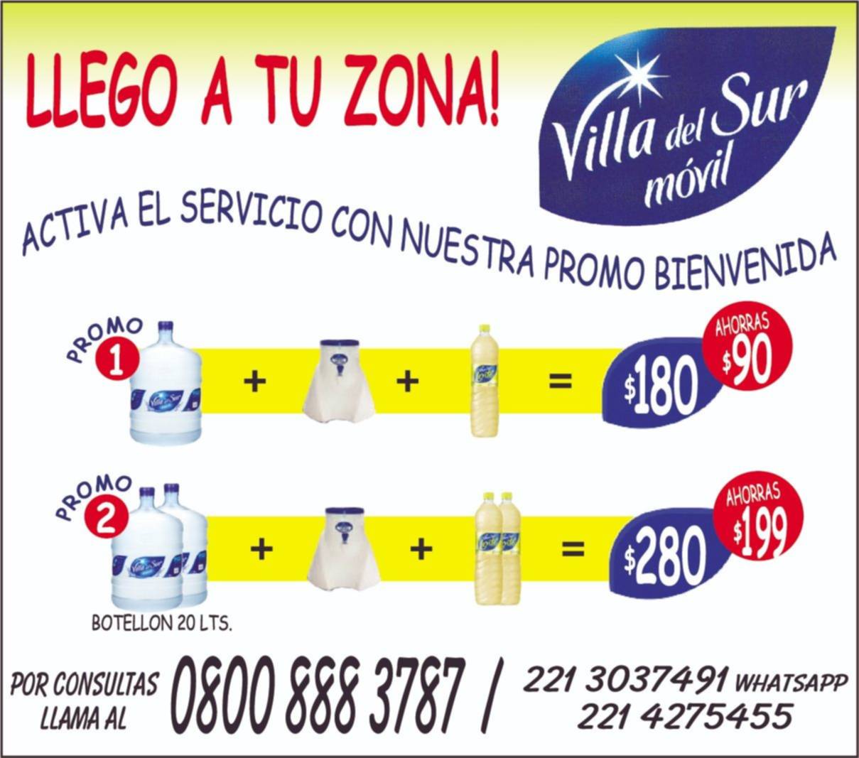 Villa del Sur llegó a tu zona