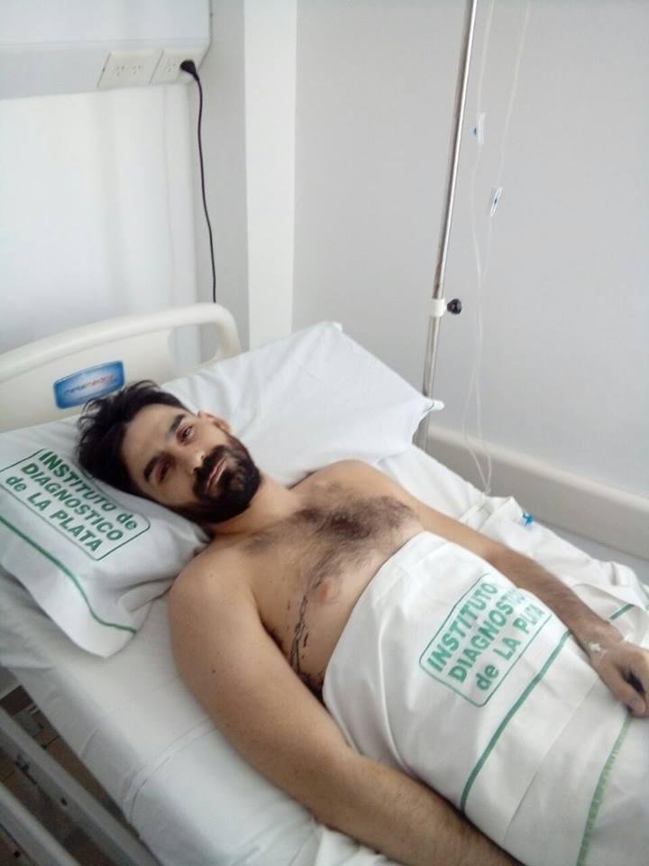 En 2015 lo baleó un policía de la Local, lo operaron de nuevo y se prepara para el juicio