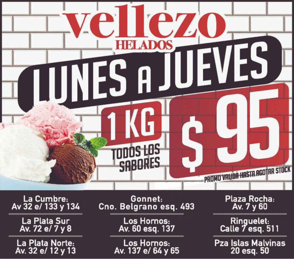 Llevá a tu casa todo el sabor del helado de Vellezo