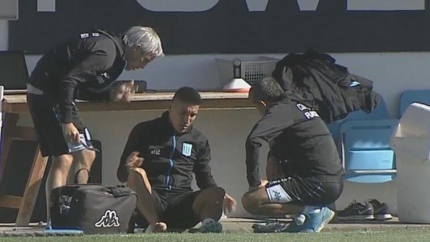 Centurión asustó a todos en Racing