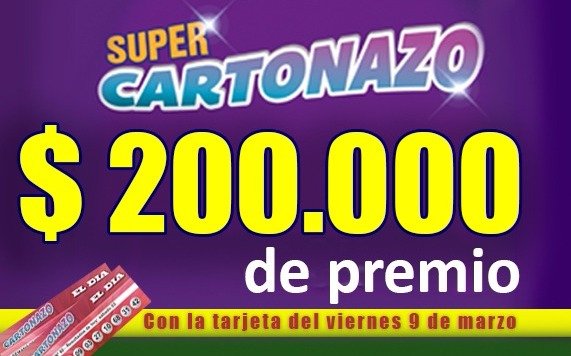 Super Cartonazo: con la tarjeta de este viernes participá por el pozo récord de 200 mil pesos